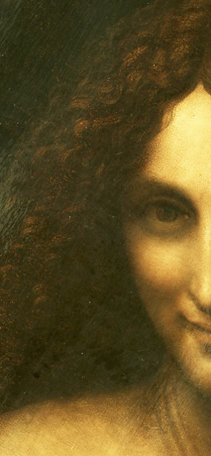 Saint Baptist painting expose's how Lionardo-Leonardo Da Vinci was in his 50's! 